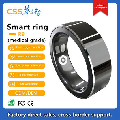 R9 Health Ring Фитнес-трекер Смарт-кольца Частота сердечных сокращений Уровень кислорода в крови Отслеживание сна NFC Мониторинг артериального давления